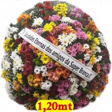 11A-(TAM:1,20) COROA DE FLORES CAMPESTRES