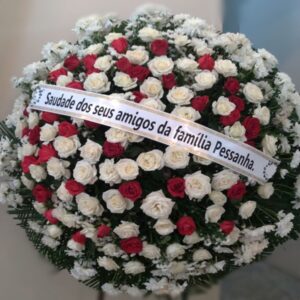 15-ROSAS BRANCAS E VERMELHAS Tam:1,50